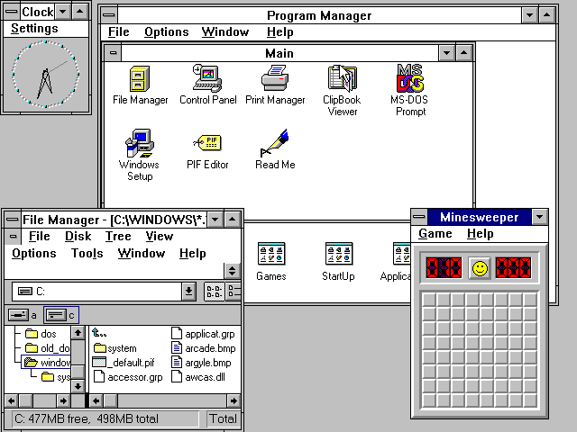 Bureau Windows 3.11